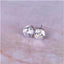 Colorful Zirconia Crystal Stud Earrings For Women Stud Earrings wproduby Official Store Silver clear 