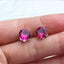 Colorful Zirconia Crystal Stud Earrings For Women Stud Earrings wproduby Official Store silver rase 
