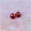 Colorful Zirconia Crystal Stud Earrings For Women Stud Earrings wproduby Official Store Silver red 