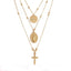 Cross Virgin Mary Multilayer Necklace Pendant Necklaces IngeSight.Z Official Store 