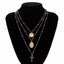 Cross Virgin Mary Multilayer Necklace Pendant Necklaces IngeSight.Z Official Store 