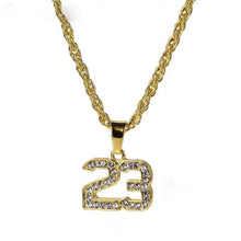 Crystal Gold Number 23 Necklaces Pendant Necklaces Shop3188015 Store 