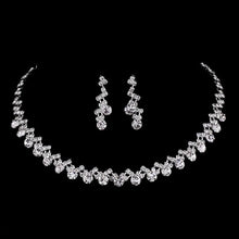Crystal Silver Jewelry Sets Bridal Jewelry Sets TREAZY Official Store 