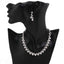 Crystal Silver Jewelry Sets Bridal Jewelry Sets TREAZY Official Store 