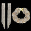 Crystal Tassel Bridal Jewelry Sets Bridal Jewelry Sets mecresh Official Store Gold Color 2 Pcs Clear 