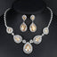 Crystal Teardrop Bridal Jewelry Sets Bridal Jewelry Sets mecresh Official Store 