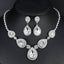 Crystal Teardrop Bridal Jewelry Sets Bridal Jewelry Sets mecresh Official Store 