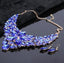 Crystal Wedding Party Jewelry Sets Bridal Jewelry Sets Carol Jewelry Dark Blue 