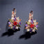 Crystal Zirconia Hoop Earrings For Women Hoop Earrings ZAKOL Official Store Multicolor Rose Gold 