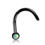 Curved Steel Nose Piercing Body Jewelry Body Jewelry SWANJO Jewelry Store B1116 