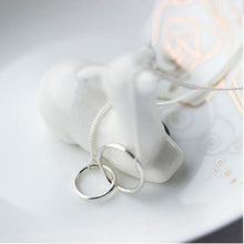 Double Circle Interlock Necklace Chain Necklaces anenjery Official Store