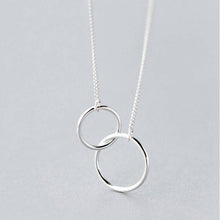 Double Circle Interlock Necklace Chain Necklaces anenjery Official Store 