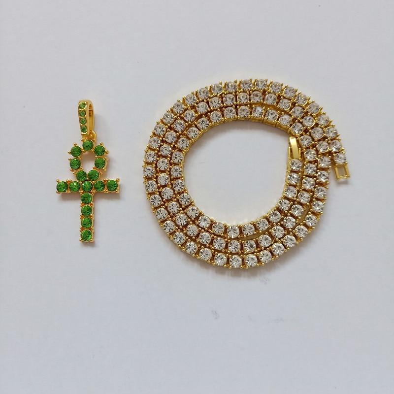 Egyptian Key to Life Cross Vintage Necklace Pendant Necklaces qijewells Store 
