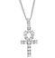 Egyptian Key to Life Cross Vintage Necklace Pendant Necklaces qijewells Store cuban chain silver 30in 1 row chain 