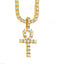 Egyptian Key to Life Cross Vintage Necklace Pendant Necklaces qijewells Store gold ankh tennis 30in 1 row chain 