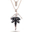 Enamel Necklace with Ballet Girl Design Pendant Necklaces Bonsny Official Store 