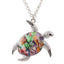 Enamel Turtle Necklaces for Women Pendant Necklaces Bonsny Official Store Pattern D 