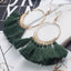 Ethnic Circle Fringed Tassel Earrings Drop Earrings Shine Lives Store 