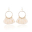 Ethnic Circle Fringed Tassel Earrings Drop Earrings Shine Lives Store White 