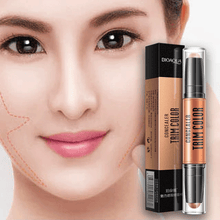Face Concealer Makeup Double Head Bronzer Highlighter Stick Concealer Yimei Store