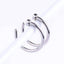 Fake Septum Titanium Nose Ring And Body Clip Hoop Jewelry for Women Body Jewelry Jiang Xiaobin's store silver 