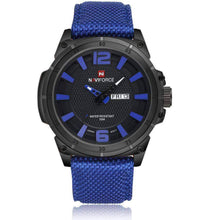 Fashion Casual Canvas Leather Military Men’s Quartz Watch Quartz Watches NAVIFORCE OUTLET Store B B