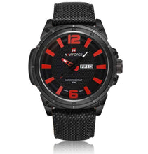 Fashion Casual Canvas Leather Military Men’s Quartz Watch Quartz Watches NAVIFORCE OUTLET Store B R