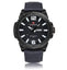 Fashion Casual Canvas Leather Military Men’s Quartz Watch Quartz Watches NAVIFORCE OUTLET Store B W 