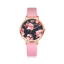 Fashion Leather Strap Rose Gold Women’s Dress Watch Women's Watches 77 Queens Store Pink 