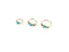 Fashion Retro Round Beads Nose Body Jewelry Rings And Studs For Women Body Jewelry Mybic Store 3 Pcs Gold 