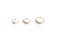 Fashion Retro Round Beads Nose Body Jewelry Rings And Studs For Women Body Jewelry Mybic Store 3Pcs Beads Rose Gold 