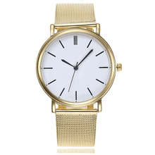 Fashion Silver Mesh Stainless Steel Dress Watch For Women Women's Watches Aiwise Store gold 
