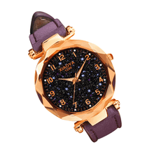 Fashion Star Sky Dial Rose Gold Women's Dress Watch Women's Watches Trendy Watches Store