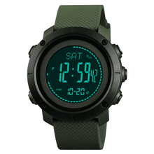 Fitness Tracker Measurement Stopwatch Men's Digital Watch Digital Watches Skmei Watch Store ABS Dial Green