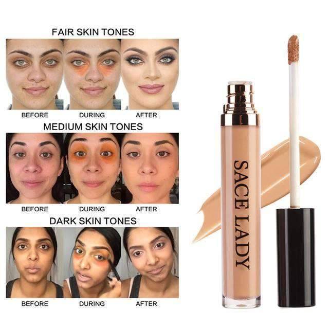 Full Cover Face Corrector Pro Face Concealer Makeup Cream Concealer SACE LADY Official Store 05 Honey 