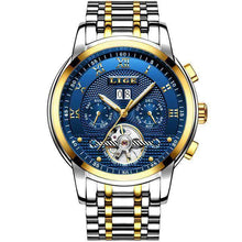 Full Steel Business Water Resistant Men’s Mechanical Watch Mechanical Watches LIGE Official Store