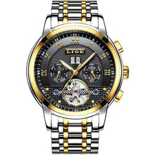 Full Steel Business Water Resistant Men’s Mechanical Watch Mechanical Watches LIGE Official Store
