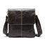 Genuine Leather Small Flap Solid Crossbody Bag for Men Crossbody Bags MVA Bags Factory Sell store 