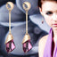 Geometric Crystal Gold Long Earrings Drop Earrings manikay Store 