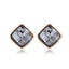 Geometric Crystal Gold Long Earrings Drop Earrings manikay Store E004 Gray 