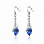 Geometric Crystal Gold Long Earrings Drop Earrings manikay Store E019 Deep Blue 