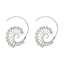 Geometry Round Creole Earrings Hoop Earrings IF ME Official Store EJDY80725 