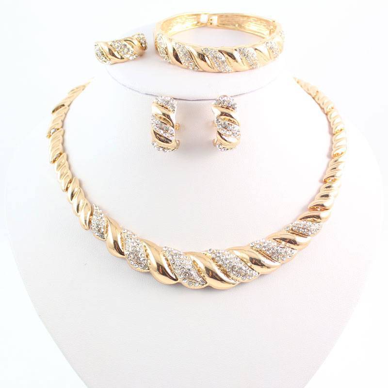 Gold Color African Jewelry Sets Bridal Jewelry Sets Carol Jewelry 