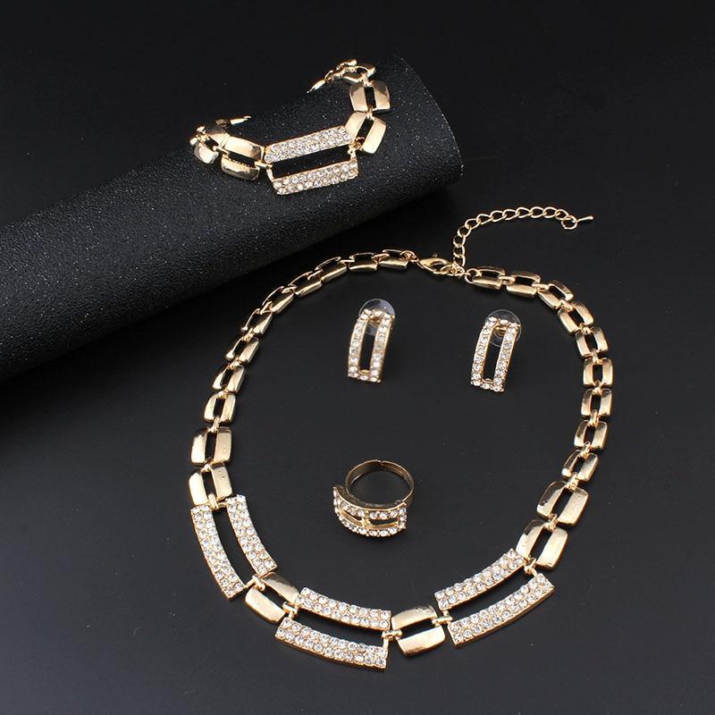 Gold Color Classic Jewelry Sets Bridal Jewelry Sets Jiayi Jiaduo Official Store 