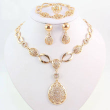 Gold Color Water Drop Jewelry Sets Bridal Jewelry Sets Carol Jewelry 