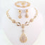 Gold Color Water Drop Jewelry Sets