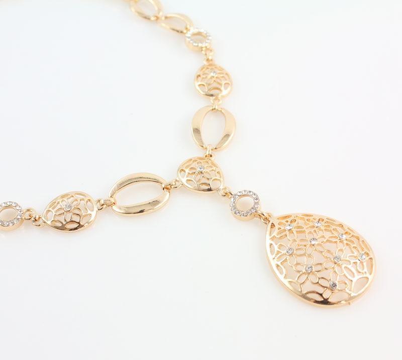 Gold Color Water Drop Jewelry Sets Bridal Jewelry Sets Carol Jewelry 