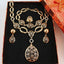 Gold Color Water Drop Jewelry Sets Bridal Jewelry Sets Carol Jewelry set add box 
