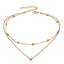 Gold Silver Love Heart Necklace Chain Necklaces FAMSHIN Official Store Gold 