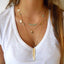 Golden Coin Multilayer Necklace Chain Necklaces IPARAM Official Store N332-1 